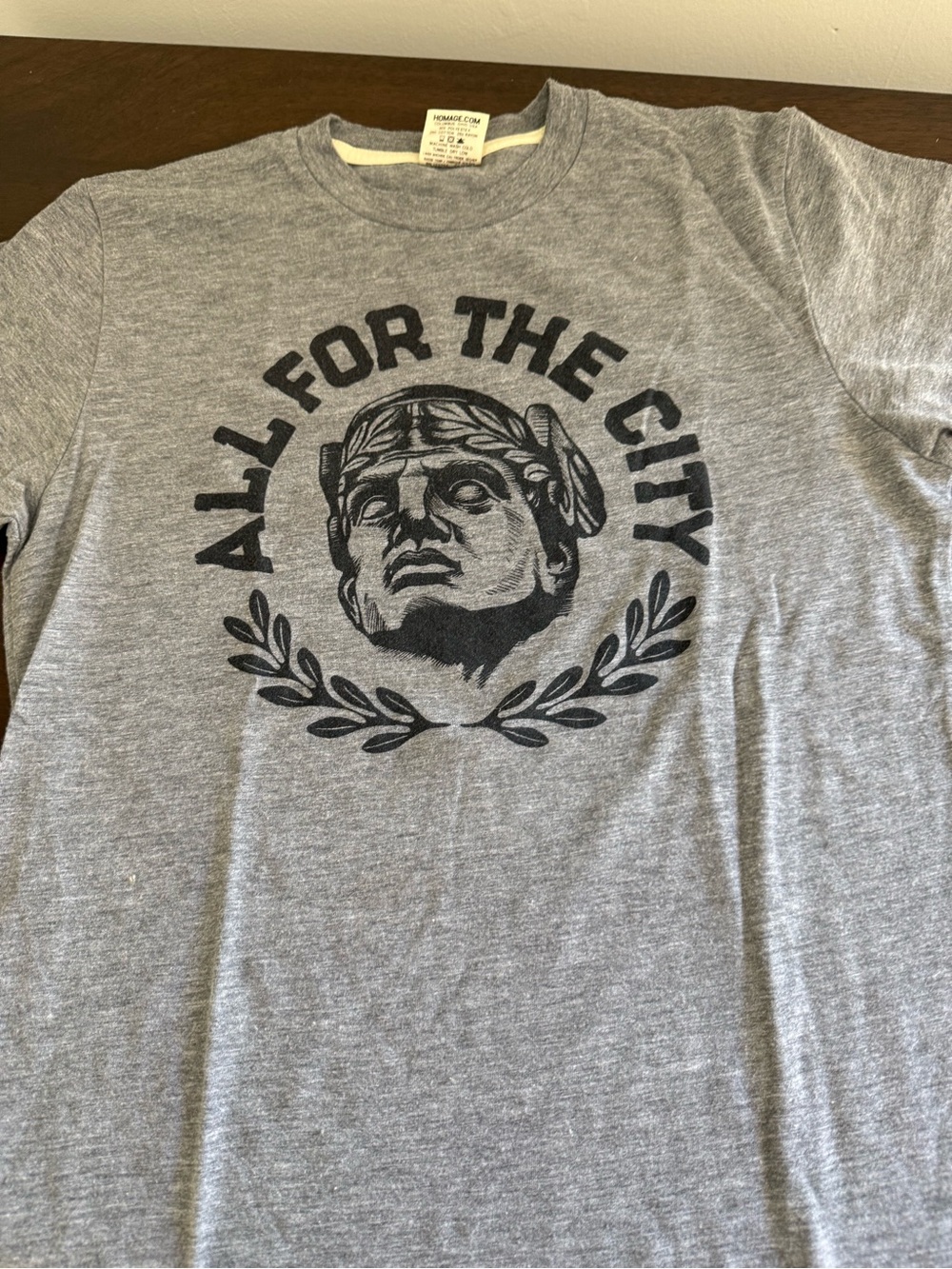 Homage Cleveland “All For The City” Grey Graphic Men's T-Shirt